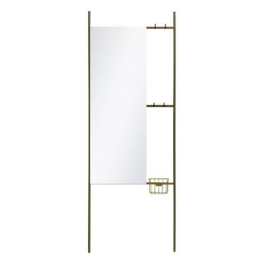 Imagem de Espelho Decorativo Chão Hanger Dourado 180X63Cm Retangular