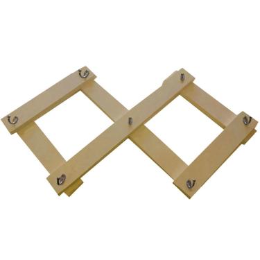 Imagem de Cabideiro de Parede Sanfona Natural Em Mdf