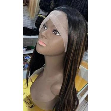 Imagem de Peruca Front Lace Orgânica Repartição Livre LUCIANA