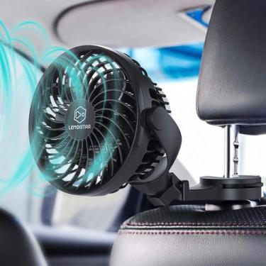 Imagem de Ventilador de carro LEMOISTAR Circulador de carro alimentado por USB 4