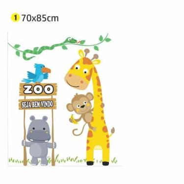 Imagem de Adesivo de Parede Seja Bem Vindo Safari - Shoppingnet