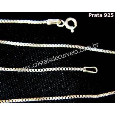 Imagem de Cordão Veneziano PRATA 925 - 10 unidades - 40cm - CristaisdeCurvelo