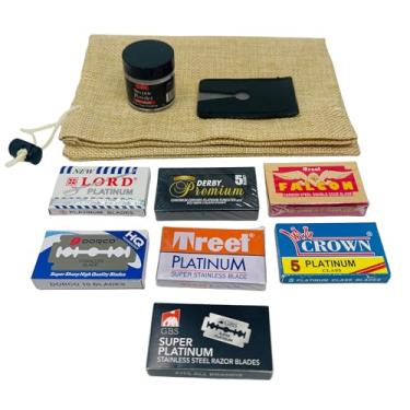 Imagem de GBS 50 DE Segurança Lâmina de Barbear Variety Pack! Invade Individual - Inclui GBS Alum bloco!