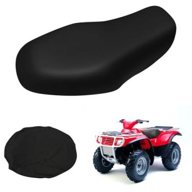 Imagem de ZWPARTS Capa de assento de couro de substituição para Kawasaki Prairie 1997-2003 300 400 650 KVF300 KVF400 2X4 4X4 KFV Acessórios de assento de quadriciclo preto
