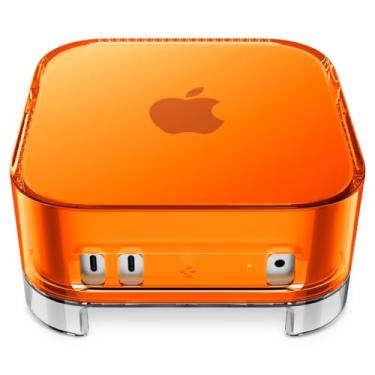 Imagem de Spigen Capa de filtro para Mac mini M4/M4 Pro (2024) com filtro de ar embutido, ventilação para prevenção de poeira em PVC - Tangerina C1 clássica
