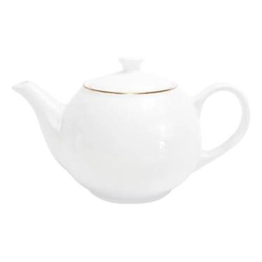 Imagem de Bule Royal 900ML em Poecelana Branco 22,5x12x13cm Haüskraft - Hauskraf
