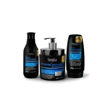 Imagem de Kit Shampoo, Cond. e Máscara Blindagem Capilar Forever Liss - Forever 