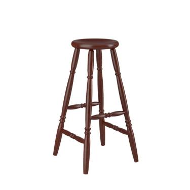 Imagem de Banqueta Alta em Madeira 75cm Castanho Acetinado 170EA Piratini
