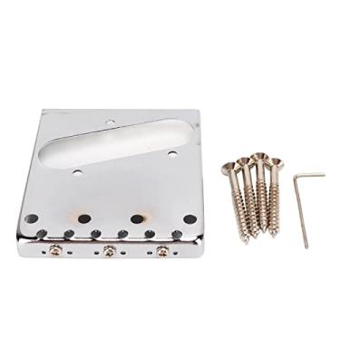 Imagem de Eujgoov Ponte de Guitarra Elétrica, Ponte de Metal Com 3 Cordas, Captador de Bobina única para Melhor Profundidade de Música