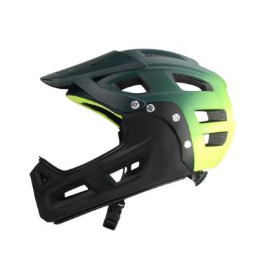 Imagem de menolana Capacete de bicicleta para adultos com viseira, capacete de bicicleta para deslocamento diário, skate para homens e mulheres, patinação ventilada, Verde Escuro Amarelo