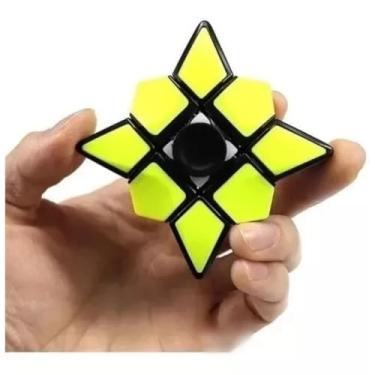 Imagem de Spinner Girador de Mão Quebra-cabeças Anti-ansiedade Cubo Mágico 1x3x3