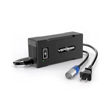 Imagem de Carregador de bateria de lítio 24V 8A para cadeiras de rodas elétricas e cadeiras elétricas - conector XLR de 3 pinos compatível com Pride Jazzy/Drive Medical/Rascal/Ninebot/Shoprider/Go-Go/Golden