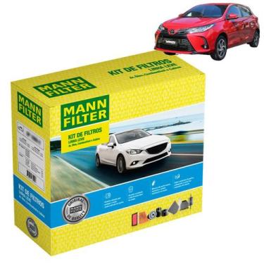 Imagem de Kit de Filtros Mann Filter Yaris 1.3/1.5 16V Flex 2018 em diante