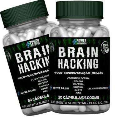 Imagem de 2 Brain Hacking Nootrópico Mental 60 Cápsulas