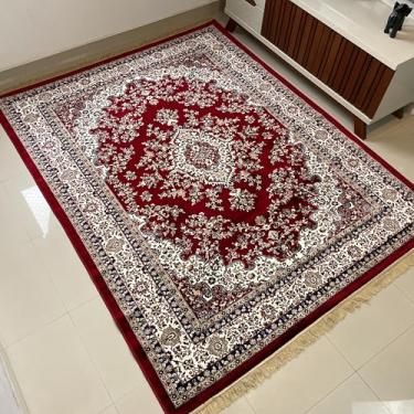 Imagem de Tapete Sala 2,00x2,50 M Belga Persa Clássico Franja Luxo Medalhão Tabriz (Modelo 3)