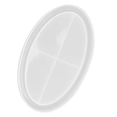 Imagem de Zhjvihx Molde de Bandeja de Silicone, Molde de Bandeja Oval Reutilizável Macio, Fácil Desmoldagem, Ampla Aplicabilidade para Organização de Loja de Manicure para Decoração de Loja de Manicure