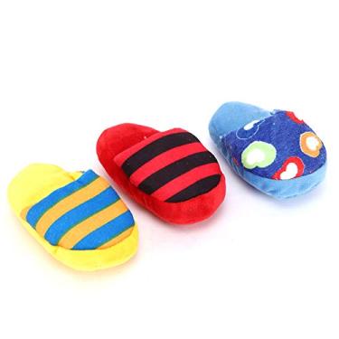 Imagem de Tnfeeon Dentes Interativos Limpando o Brinquedo de Cachorro de Pelúcia 3pcs Shapper Shape Em Azul Vermelho Amarelo para Cães Brincar Sozinhos Em Casa