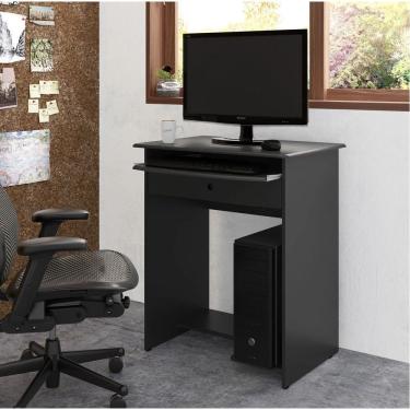 Imagem de MESA DE COMPUTADOR PRETA - PRATICA (1 gaveta) saimys