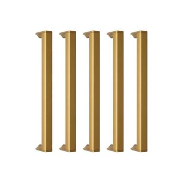 Imagem de Puxador De Gaveta Slim Armario Moveis Alumínio Round 160mm (10, Ouro)