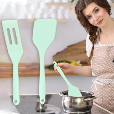 Imagem de Conjunto de 2 espátulas de silicone antiaderentes, espátulas de silicone