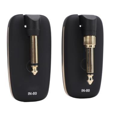 Imagem de RiToEasysports Receptor Transmissor de Guitarra Sem Fio Eficiente, 7 Canais para Entusiastas de Guitarra, Conjunto Preto