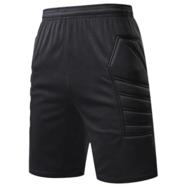 Imagem de harayaa Calção de compressão multifuncional e confortável para goleiro de futebol com proteção para as coxas, Xl