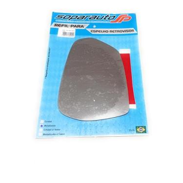 Imagem de Lente Espelho Vidro Retrovisor Metalizado Cobalt 2012 A 2018 Sem base Esquerdo
