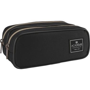 Imagem de ESTOJO DUPLO ACADEMIE PRETO TILIBRA