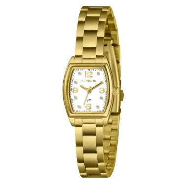 Imagem de Relógio Lince Feminino Ref: Lqgh265l22 B2kx Retangular Dourado
