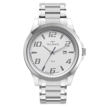 Imagem de Relógio Technos Masculino Racer Prata - 2115uag-1k Relógio Technos Masculino Racer Basico Prata - 2115uag-1k
