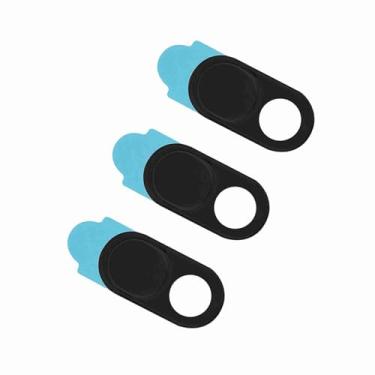 Imagem de Cryfokt Adesivo de Câmera Com Tampa de Lente de Metal para Proteção de Privacidade da Webcam para Tablets de Smartphone - Fino e Fácil de Usar, Ideal para Indivíduos e Empresas (Preto)