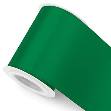 Imagem de Humphrey's Craft Fita de cetim dupla face verde floresta de 10 cm – 10 metros de variedade de cores para artesanato, embrulhos de presente, decoração de cerimônia, costura, árvore de Natal, mesas de jantar de casamento.