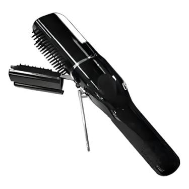 Imagem de Escova Removedora de Pontas Duplas Profissional, Bivolt 1200W, Material ABS e Metal, 24,8cm x 5,3cm, com Pente, Clips, Escova de Limpeza e Bolsa