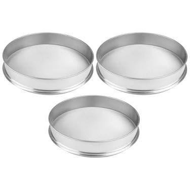 Imagem de LUMINFLY Great Herb Fine Grinder com tela, malha 200/100/50, 20 cm / 20 cm, peneira de aço inoxidável 304 material de 3 peças, para filtragem de pó e colheita de cannabis, uso ideal na cozinha