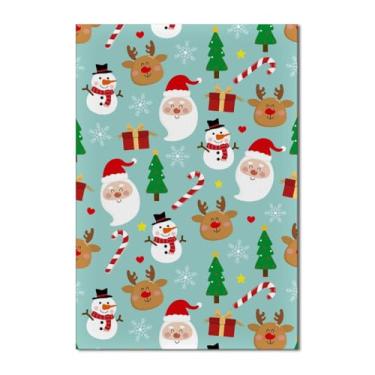 Imagem de Painel de Festa Retangular 1,50x2,20m - Painel de Tecido para Estrutura com Vara, Temático para Festa de Aniversário, Natal e Comemorações(Papai Noel)