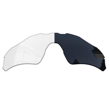 Imagem de Acefrog Lentes de reposição polarizadas de 1,5 mm para óculos de sol Oakley Radar EV Path OO9208, material atualizado, resistente a impactos - fotocrômico transparente a preto não polarizado - 1,5 mm