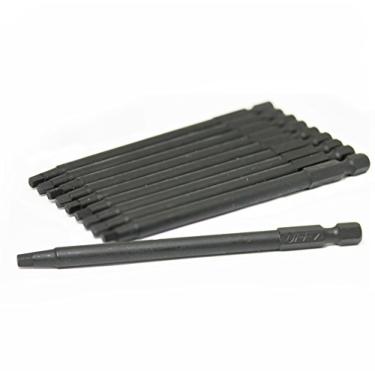 Imagem de UFFY - Fresa Robertson quadrada SQ nº 2 de 10 cm, pacote com 10 hexagonais de 1/4