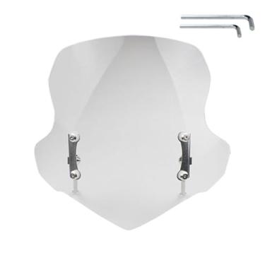 Imagem de Shakven Pára-s para scooters,Pára-s de scooter, Pára-de acrílico multiuso para motocicleta, Pára-s elegante anti-arranhões, pára-resistente ao desgaste para bloquear o, pedras