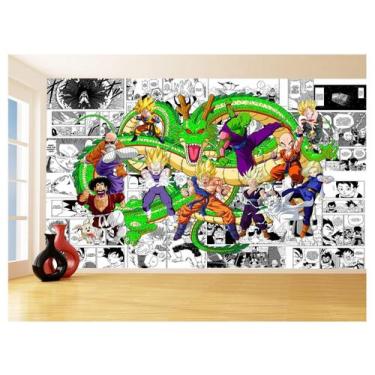 Imagem de Papel De Parede Dragon Ball Goku Vegeta Anime 3,5M Dbz203 - Você Decor
