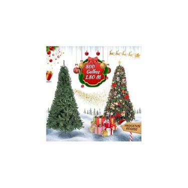 Imagem de Árvore de Natal Tradicional, Verde, 1,50 Metros de Altura, 380 Galhos, PVC e Ferro, Base em Ferro, para Decoração Natalina