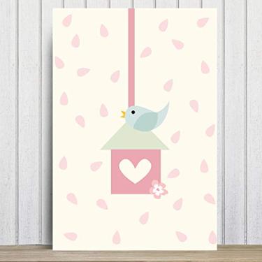 Imagem de Placa Decorativa Infantil Coruja Baby Passarinho 30x40cm