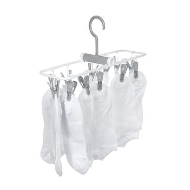 Imagem de Ordene - Varal Duplo com 12 Prendedores com Adesivo para Parede Fixa Max, Linha Log