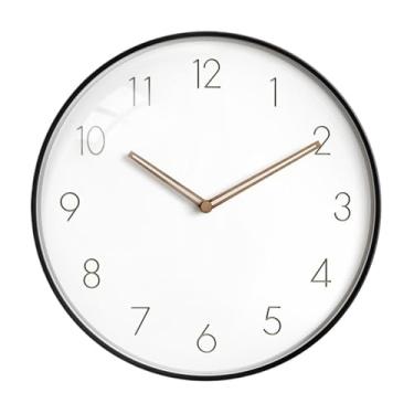 Imagem de Relógio de parede Relógio de luxo nórdico para sala estar, silencioso, alimentado por bateria, funcionamento sem preocupações para decoração de casa(12 inches)