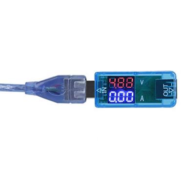 Imagem de Voltímetro LCD colorido USB, amperímetro, medidor de corrente, multímetro, carregador, testador USB, detecção de tensão, corrente de potência, adequado para a maioria das aplicações (azul)