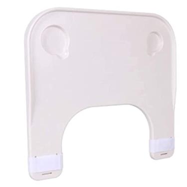 Imagem de YYBOES Bandeja de colo para cadeira de rodas, bandeja universal portátil com suporte de copo, para comer e ler, adequada para apoios de braços de cadeira de rodas