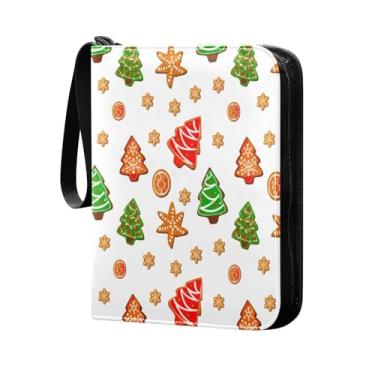 Imagem de Wassud Fichário de cartão colecionável com 4 bolsos padrão de Natal comporta 400 cartões padrão à prova d'água TCG CCG MTG álbum presentes para colecionadores, meninos e meninas