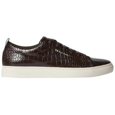 Imagem de Paul Smith Tênis masculino Lee Brown Croc, Marrom escuro, 42