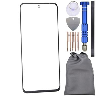 Imagem de Substituição de tela de vidro com adesivo OCA para Xiaomi Redmi 13 preto vem com ferramenta de desmontagem