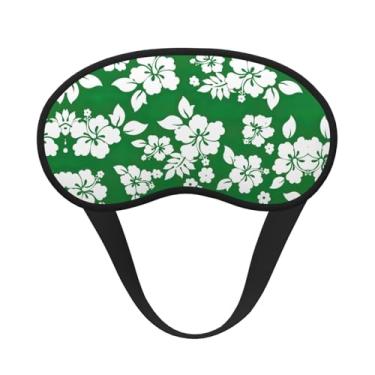 Imagem de Máscara de dormir blackout com estampa de flores Havaí, máscara para os olhos, macia, leve, para dormir, meditação, viagem, ioga