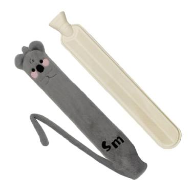 Imagem de Garrafa de água quente de pelúcia, garrafa de água quente de inverno - saco de do inverno 2L garrafa de longa,Aquecedor de cama de grande capacidade com capa mole para cama